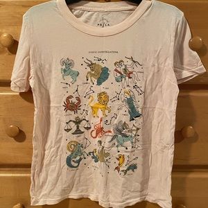 Zodiac consolations signs peach color shirt